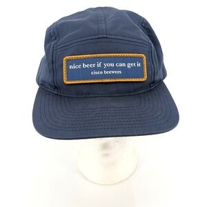 Cisco Brewers 5 Panel Richardson Camper Hat Navy Blue Nantucket Strapback Hat